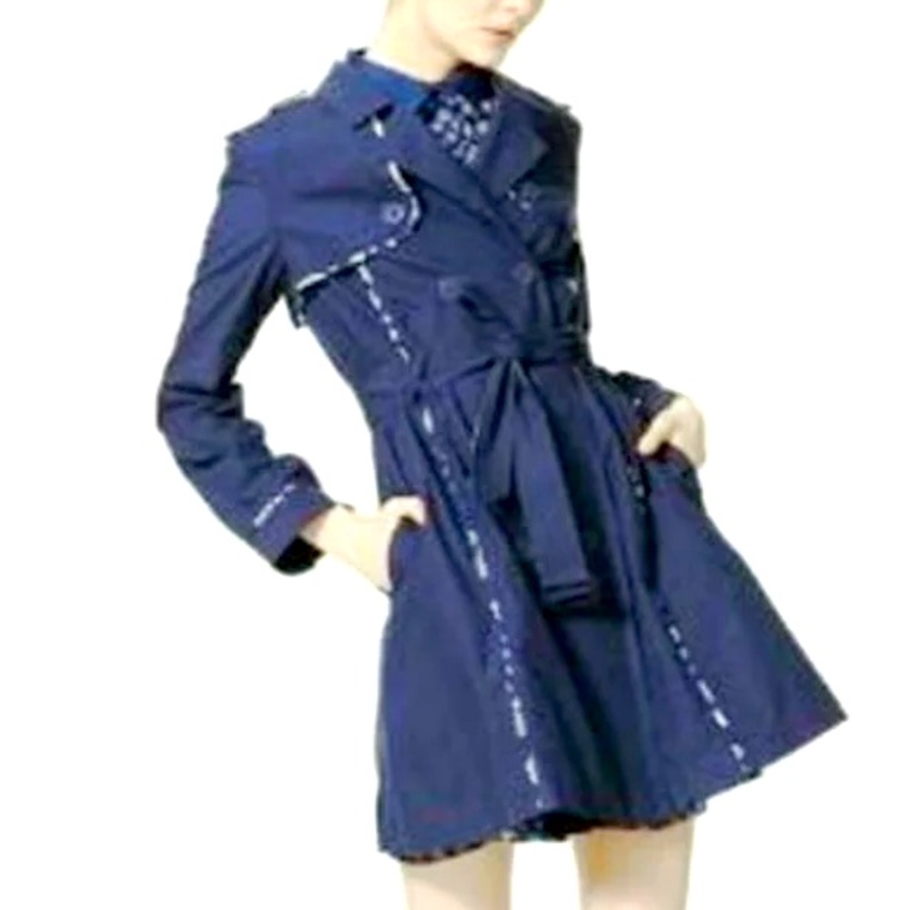 💜Host Pick💜 NWT Jason Wu x Target Blue Daisy Trench Coat